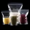 Bolsa Transparente Translúcida Auto-soportante Bolsa Auto-sellante Bolsa de Empaque de Plástico Sellada Fruta Seca Flor Bolsas de Pie Pulgadas
