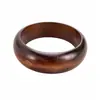 Pulsera Redonda de Madera Retro Transfronteriza Europea y Americana para Mujer Versátil de Moda Exagerada Pulsera de Mano Lujo Ligero Gama Alta Joyería de Mano Simple