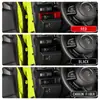 Adequado para 25 modelos de Suzuki Jimny Nomade, moldura de botão multifuncional, modificação interna do Jimny, especificamente para volante à esquerda