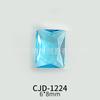 Azul Océano Punta Inferior Arte de Uñas Forma Irregular Circonita Multifacética Fondo Abierto Alta Transparencia Decoraciones para Uñas Venta al por Mayor Circonita Transparente