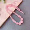 Corrente de Torre Atacado Colar Feminino Barraca de Rua Fornecimento ao Vivo Corrente Mãe Ágata Calcedônia Quartizito Jade Dropshipping