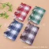 Toalha de Chá Pequena Xadrez com Franjas Novo Estilo, Toalha de Cozinha Absorvente e Macia, Pano de Limpeza Xadrez Fashion, Jogo Americano, Guardanapo, Toalha para Lavar Louça