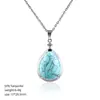 Pingente de Cristal Natural em Forma de Gota d'Água Transfronteiriço com Corrente de Clavícula de Cobre Cravejada de Diamantes, Colar de Cristal de Ametista Natural em Forma de Gota d'Água