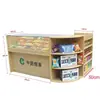 Vitrina de cigarrillos para tienda de conveniencia Vitrina de cigarrillos multifuncional para supermercado integrada con caja registradora Vitrina de madera para cigarrillos y alcohol Tienda de conveniencia pequeña