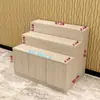 Vitrina escalonada para dulces y frutas secas de supermercado, sala de transmisión en vivo, regalos de banco, flores, estantes escalonados, válvulas, soportes de exhibición