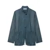 Moda europea y americana transfronteriza para mujer ZA AliExpress nuevo blazer a rayas de gran venta + pantalones de pierna ancha a rayas