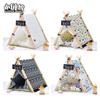 Casa para Perros y Gatos Nido para Gatos Extraíble y Lavable para Mascotas Casa para Mascotas Perro Mediano y Pequeño Gato Perro Tienda para Perros Suministros para Perros Princesa Nido Fresco de Verano