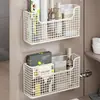 Estante de Almacenamiento Montado en la Pared para el Interior de las Puertas de Gabinetes de Cocina, Caja de Almacenamiento para Film Transparente, Cesta Colgante Detrás de la Puerta del Gabinete, Estante de Almacenamiento