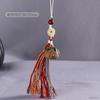 Cadena para teléfono móvil con diseño de sándalo verde del zodíaco, colgante para bolso de coche, cordón de animal pequeño, colgante con borlas coloridas, texto de reproducción al por mayor