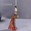 Sándalo Verde Doce Constelaciones Cadena para Teléfono Móvil Colgante para Bolso de Coche Colgante de Animal Pequeño Cordón Colgante Adorno de Borla de Colores