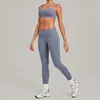 Conjunto de Yoga com Cintura Cruzada Dobrada, Pregas Invisíveis, Levanta Bumbum Justo, Conjunto Esportivo para Fitness e Corrida 1192+3301