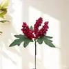 Cipó de Frutas Vermelhas Artificiais, Frutas da Fortuna Festivas DIY Frutas de Acácia, Cipó de Flores de Natal Artificiais, Decoração de Parede com Flores Penduradas