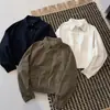 Camisa Coreana de Estilo Nuevo 2026 con Cuello de Solapa y Manga Larga para Mujer, Corte Holgado, Adelgazante, Top Versátil, Chaqueta de Color Sólido Estilo Americano para Mujer, Otoño
