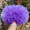 Pompons de Flor para Líderes de Torcida, Cabos de Pompons para Cheerleading, Pompons Coloridos, Pompons de Mão para Cheerleading, Flores de Mão para Eventos Esportivos