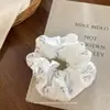 Corea del Sur Ins Nuevo Llegada Plisado Encaje Estilo Fresco Floral Anillo para el Pelo de Intestino Grueso Cuerda para el Pelo Dulce Linda Tocado Accesorios para el Cabello para Mujeres