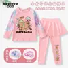 Traje de baño infantil de capibara, traje de baño de dos piezas para niñas con mangas largas y pantalones largos, protección solar, para niñas mayores, conjunto para aguas termales