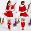 Vestido de Natal para Mulheres, Fantasia de Performance de Natal para Adultos, Traje Vermelho do Papai Noel, Fantasia de Performance, Role-Playing