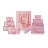Caja de Almacenamiento de Joyería Romántica al por Mayor con Tapa y Base, Caja Deslizable de Anillos y Pendientes Estilo Ins para el Día de San Valentín, Caja de Embalaje para Joyería