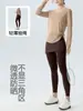 Conjunto Feminino para Corrida, Fitness e Yoga 2026 Novo Modelo, Sensação de Segunda Pele, Corte Justo, Valoriza a Silhueta, Cobre o Bumbum, Sem Constrangimento, Roupa Esportiva