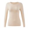 Ropa interior térmica de manga larga y pantalón largo para mujer, ajuste ceñido, control de abdomen, conjunto térmico engrosado para Otoño e Invierno