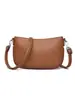 Bolso bandolera simple y elegante para mujer, nuevo modelo 2026, bolso cuadrado pequeño versátil, bolso de hombro, textura de cuero genuino, bolso pequeño portátil