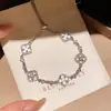 Pulsera Rectangular Sencilla para Mujer, Gama Alta, Moderna, Versátil, Exquisita, Diseño Nuevo, Elegante, Joyería de Mano de Nicho al por Mayor