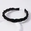 Diadema de Organza con Perlas de Vidrio y Cristales Estilo Coreano Nueva Tendencia Accesorio para el Cabello Mori Girl Venta al por Mayor