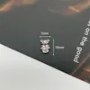 Acessórios Originais de Urso Fofo Liga Doce Cool Rosa Diamante Personalidade Joias Grampo de Cabelo Retrô Adereço de Cabeça Sapatos com Furo Material de Flor