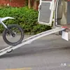 Plataforma de rampa motocicleta silla de ruedas vehículo eléctrico escalones de abordaje remolque transporte artefacto de carga rampa plegable sin barreras
