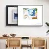 Caja de Medidor de Energía Eólica Estilo Nórdico Pintura Decorativa Caja de Distribución Creativa Caja de Interruptor Automático Pintura Colgante Paisaje Mural para Comedor Acogedor