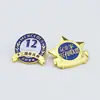 Empresa de Personalização de Insígnias Metálicas e Crachás, Medalha Comemorativa de Aniversário Corporativo, Emblema Escolar Esmaltado, Insígnia de Liga de Zinco