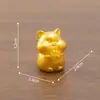 Artesanato Chen Jun: Estatuetas de Animais do Zodíaco em Resina Dourada - Rato, Boi, Tigre, Coelho, Dragão, Serpente, Cavalo, Ovelha, Macaco, Galo, Cão, Porco