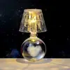 Bola de Cristal Tallada en 3D Transfronteriza Luz Nocturna Luminosa Lámpara de Mesa de Escritorio para Dormitorio Adornos Decorativos de Ambiente Regalo de Cumpleaños