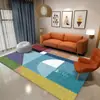 Nueva Alfombra de Piso Sala de Estar Dormitorio Lujo Ligero Alta Calidad Simple Cobertura Total Sofá Alfombra de Piso Grande Mesa de Café Limpiable Alfombra de Mesita de Noche