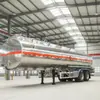 Remolque Semicama de 44 Metros Cúbicos Aleación de Aluminio Camión Transportador de Petróleo Crudo Tanquero de Petróleo Tanque Grande de Almacenamiento de Petróleo