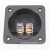 Caja de Terminales de Dos Posiciones para Altavoz HiFi Material ABS Caja de Cableado Accesorios DIY de Audio Caja de Cableado Cuadrada de 80*80mm