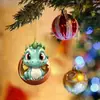 Dragón Bebé Navideño Huevo de Pascua Colgante Feliz Navidad Decoración del Hogar Adornos de Navidad