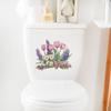 Festival de Truco o Trato de Comercio Exterior, Pegatinas Creativas de Flores para Baño, Pegatinas de Pared Decorativas para el Hogar, Autoadhesivas, Venta al por Mayor