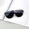 Gafas de Montura Grande Lente Única Xiaohongshu Moda Gafas de Sol Marrón Translúcido Ins Gafas de Marca Famosa Europeas y Americanas-