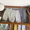 [Em Estoque] Xk266591 Calça Infantil 2026 Verão Novo Seda de Gelo Estilo Lanterna Unissex Calça Jogger Calça Anti-Mosquito