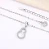 Colar de Cabacinha em Prata de Lei S925 para Mulheres Nicho Versátil Moda Design Estilo Ins High-End Colar de Venda Quente Transfronteiriça para Mulheres