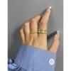 464 Anillo de Raya Geométrica Estilo Frío INS Estilo Coreano Nicho Diseño Sensación Personalidad Combinable Plata Esterlina S925 Anillo para Mujer