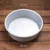 Molde para Hornear de Aleación de Aluminio Anodizado Fondo Vivo Molde para Pastel Chifón Antiadherente Fondo Sólido Mousse Molde Cuadrado Redondo Herramienta para Hornear