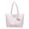 Bolso de hombro casual estilo coreano con estampado de estrellas para estudiantes mujeres, adecuado para la escuela y el trabajo, bolso cruzado casual de gran capacidad