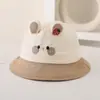 Chapéus de Pescador Doces de Animais para Bebês no Atacado, Chapéus de Sol Infantis Macios e Fofos Estilo Coreano, Novos Chapéus Bucket Primavera e Verão