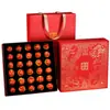 Jiugongge Caja de Empaque de Té Pu'Er de Mandarina Verde Pequeña de 30 Piezas Caja de Regalo Vacía Personalizada de Alta Gama Caja Vacía de Bola de Dragón de Cáscara de Mandarina de Xinhui