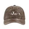 Novo Boné de Baseball Vintage Lavado com Estampa de Pesca Feminino ins Tendência Personalidade Aba Macia Estilo Coreano Para Casal Proteção Solar Chapéu Bico de Pato