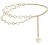 Vacaciones de Playa Transfronterizas Europeas y Americanas Colgante de Estrella de Mar y Concha Cadena para la Cintura Bikini Sexy Cadena Metálica Cadena Corporal