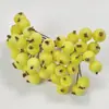 Decoración Navideña de Frutos Rojos de Granada de Espuma Simulada Fruta Navideña Escarchada Material para Guirnaldas DIY Arreglo Floral de Ratán Decoración