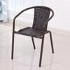 Silla de Ratán para Balcón Silla Individual con Reposabrazos Simple Hogar Ancianos Patio Moderno Ocio Exterior Silla de Ratán Fábrica